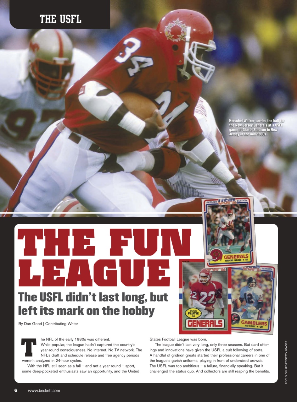Beckett Football Magazine Preview Pages