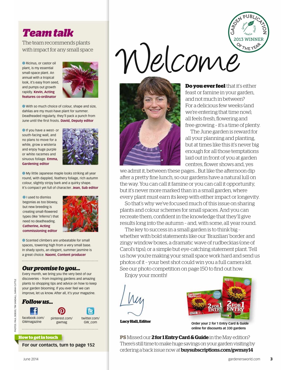 BBC Gardeners’ World Magazine Preview Pages