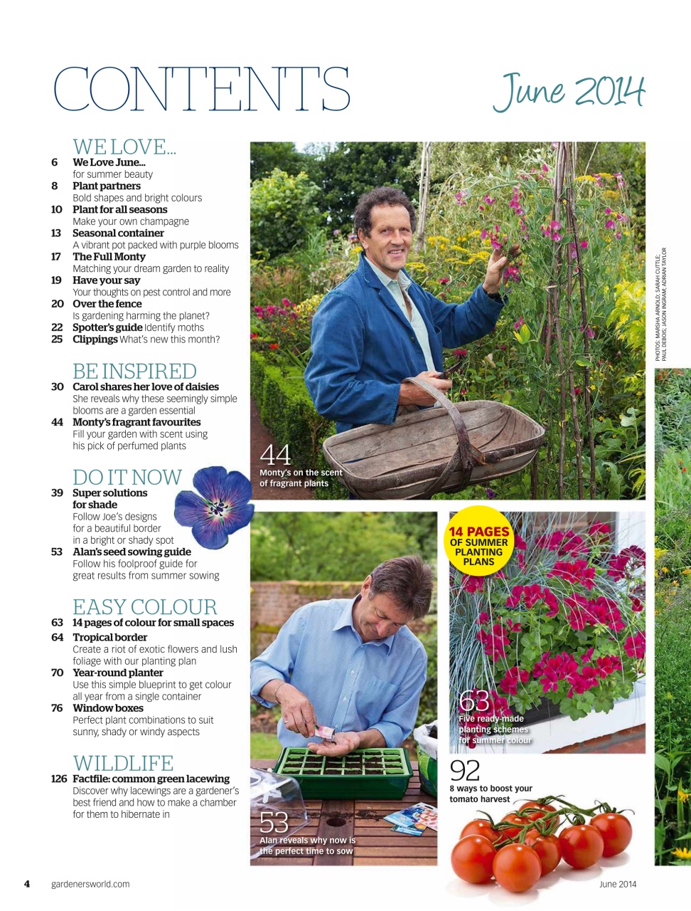 BBC Gardeners’ World Magazine Preview Pages