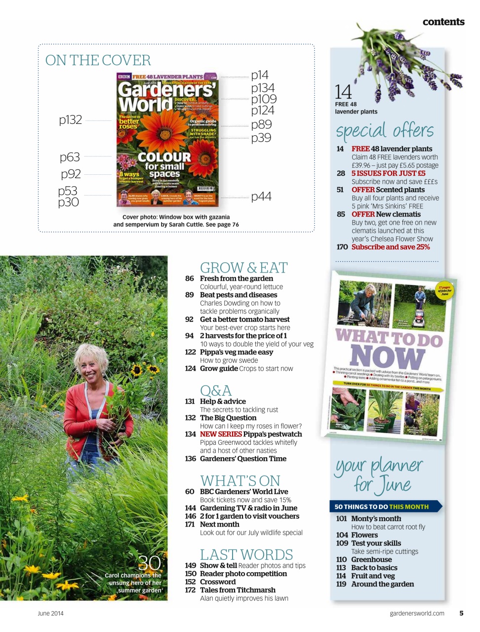 BBC Gardeners’ World Magazine Preview Pages