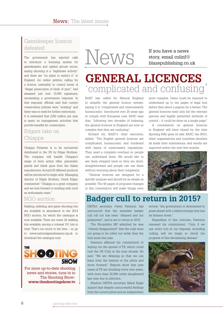 Sporting Rifle Preview Pages