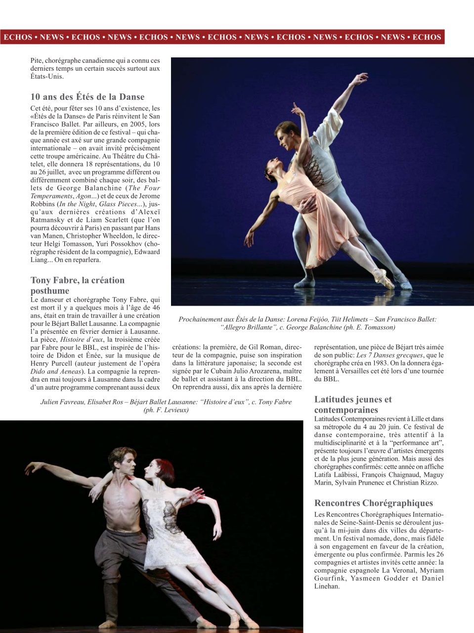 BALLET2000 Édition France Preview Pages