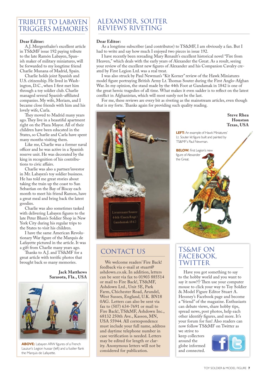 Toy Soldier & Model Figure Preview Pages