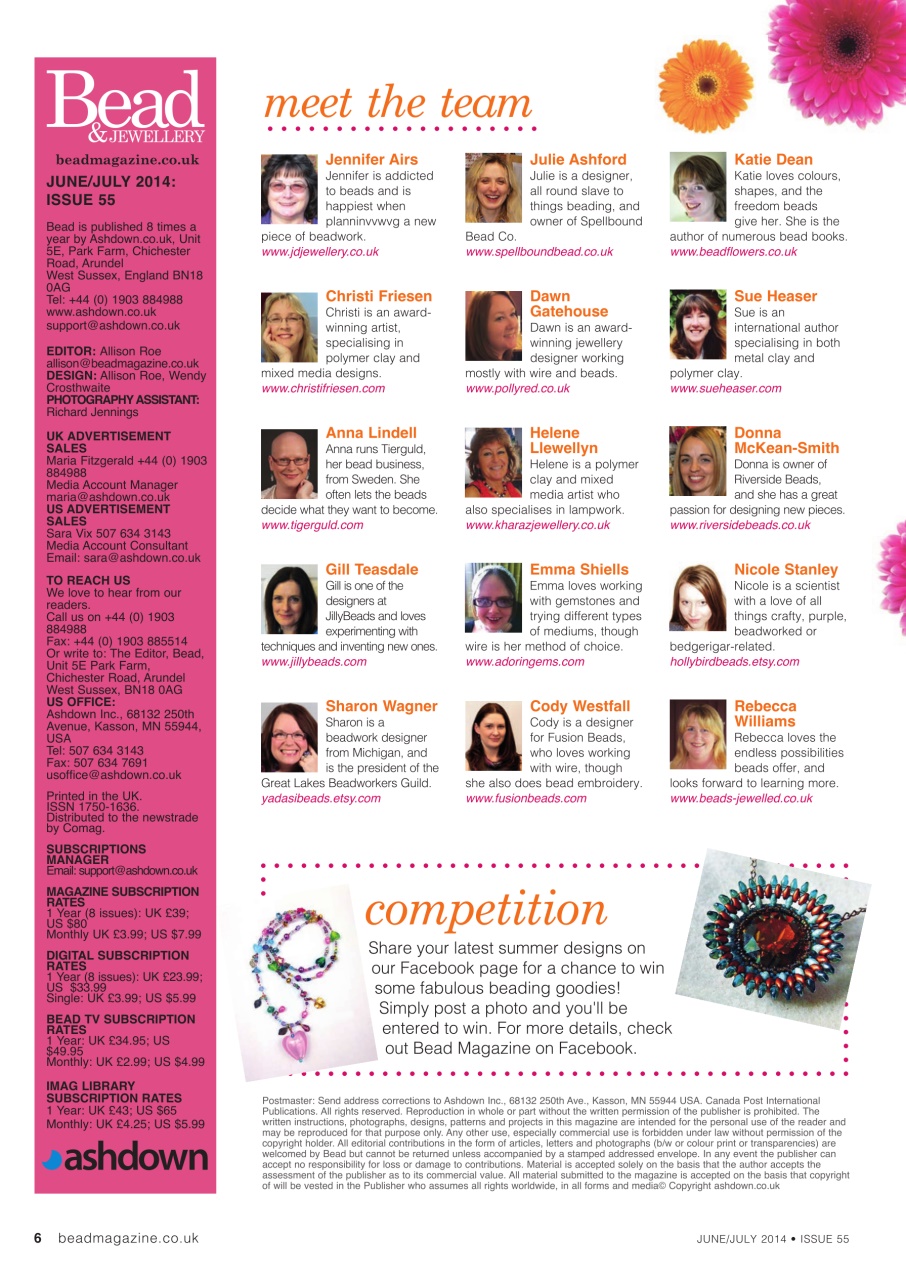 Bead & Jewellery Magazine Preview Pages