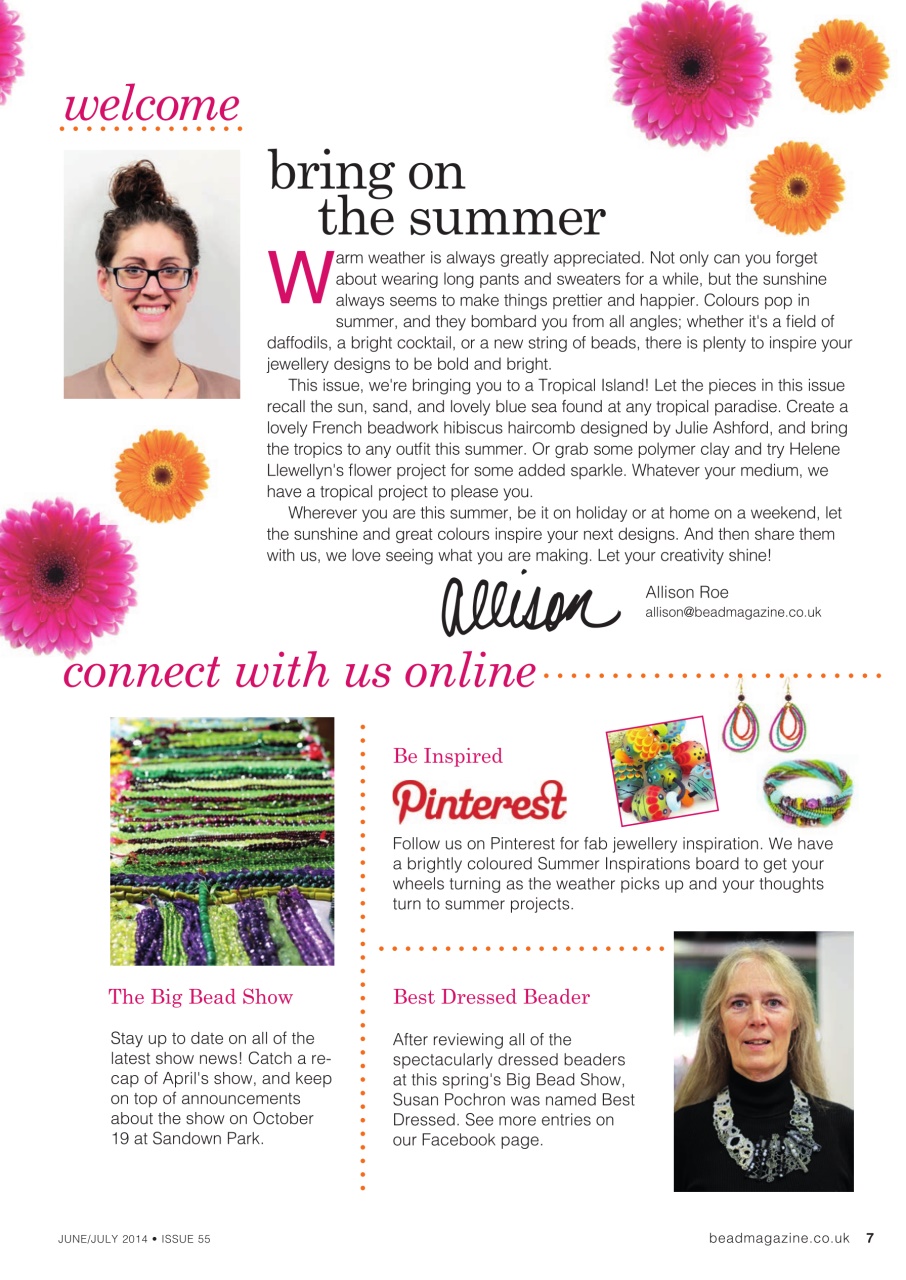 Bead & Jewellery Magazine Preview Pages