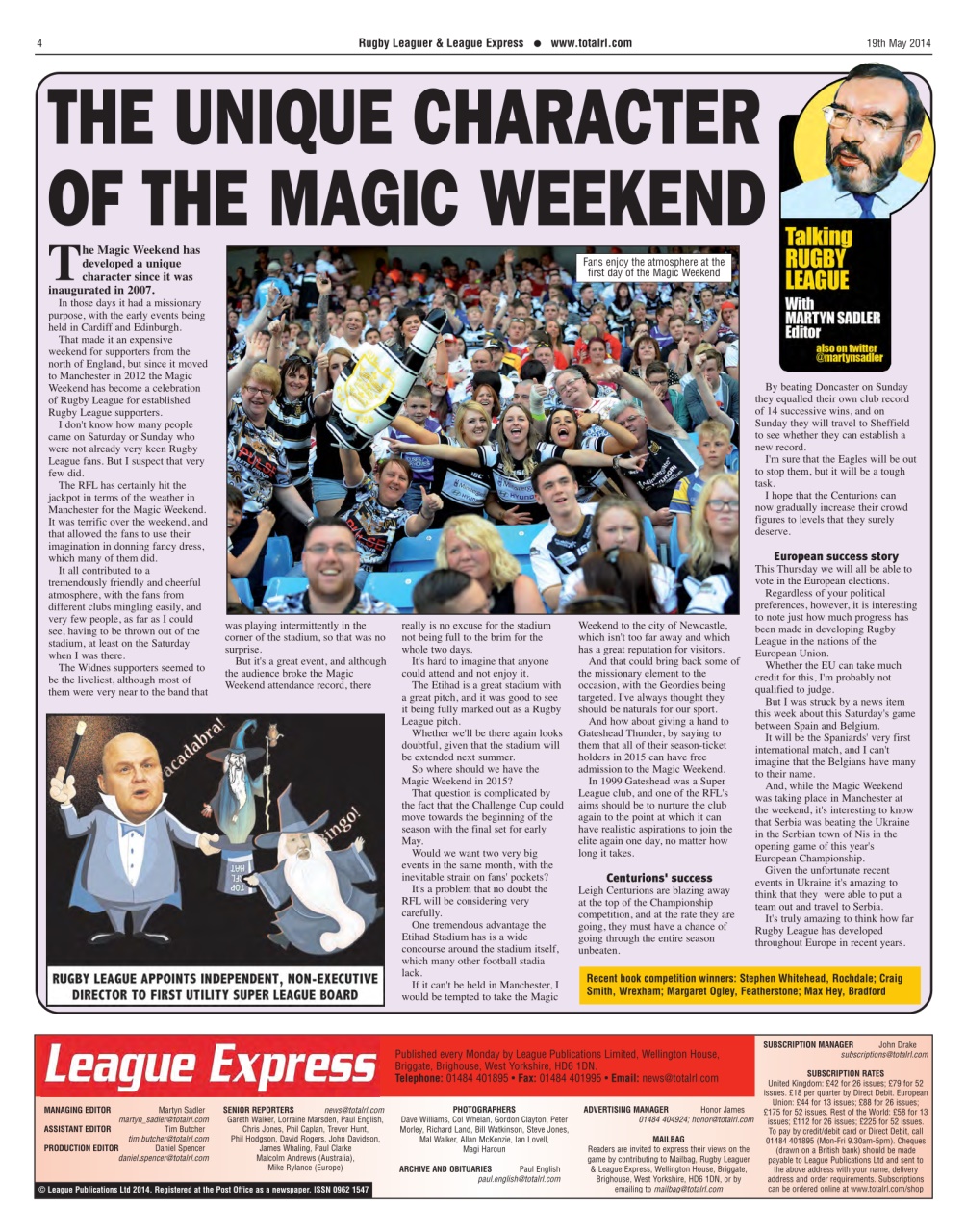 League Express Preview Pages