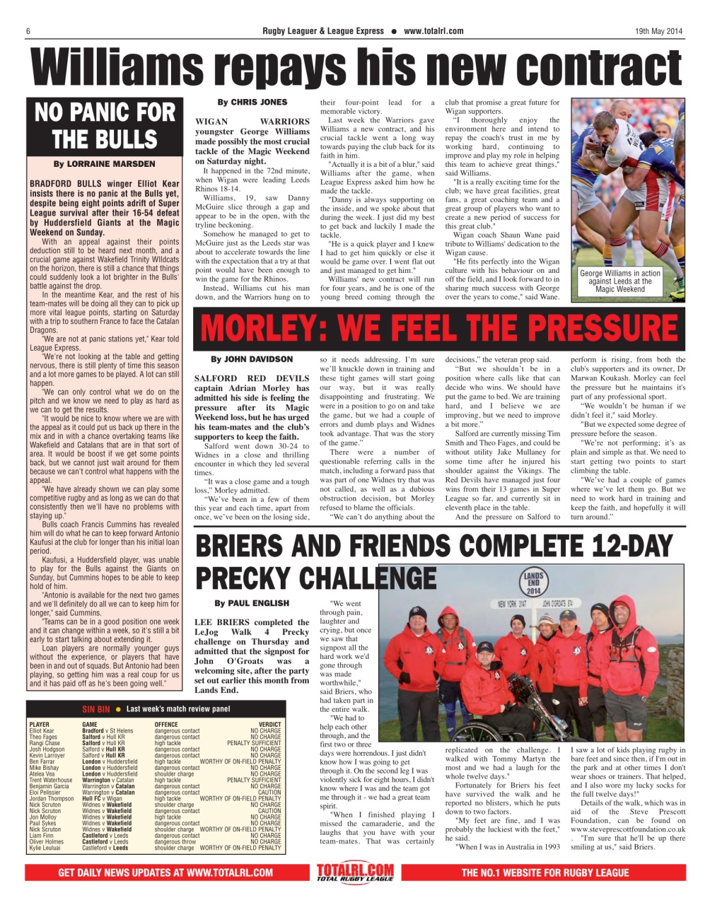 League Express Preview Pages