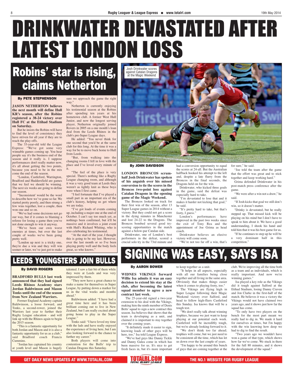 League Express Preview Pages