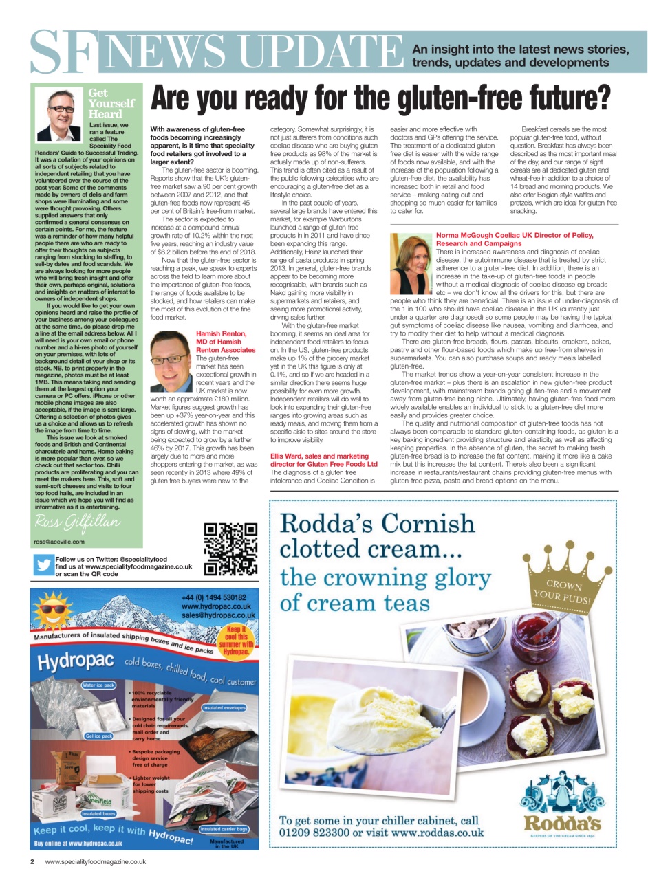 Speciality Food Preview Pages
