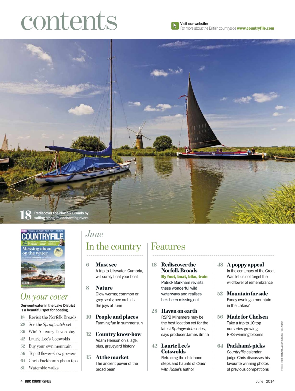 BBC Countryfile Magazine Preview Pages