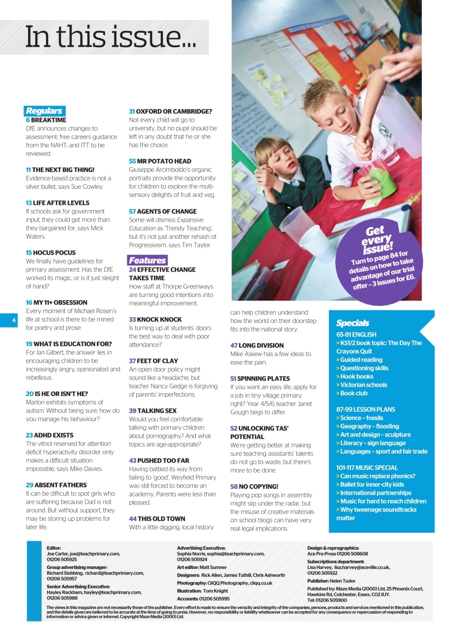 Teach Primary Preview Pages