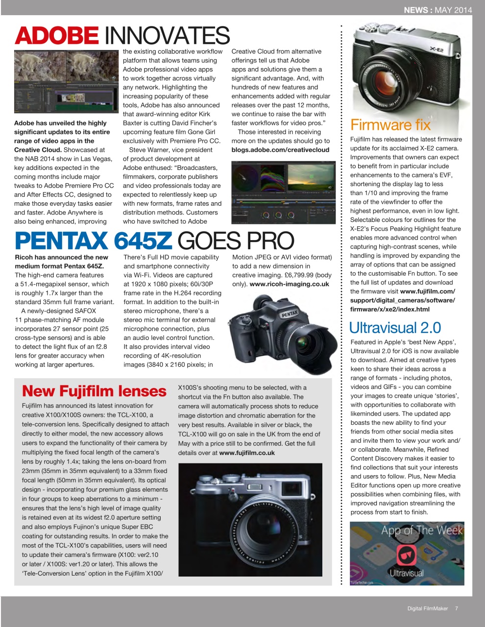 Digital FilmMaker Preview Pages