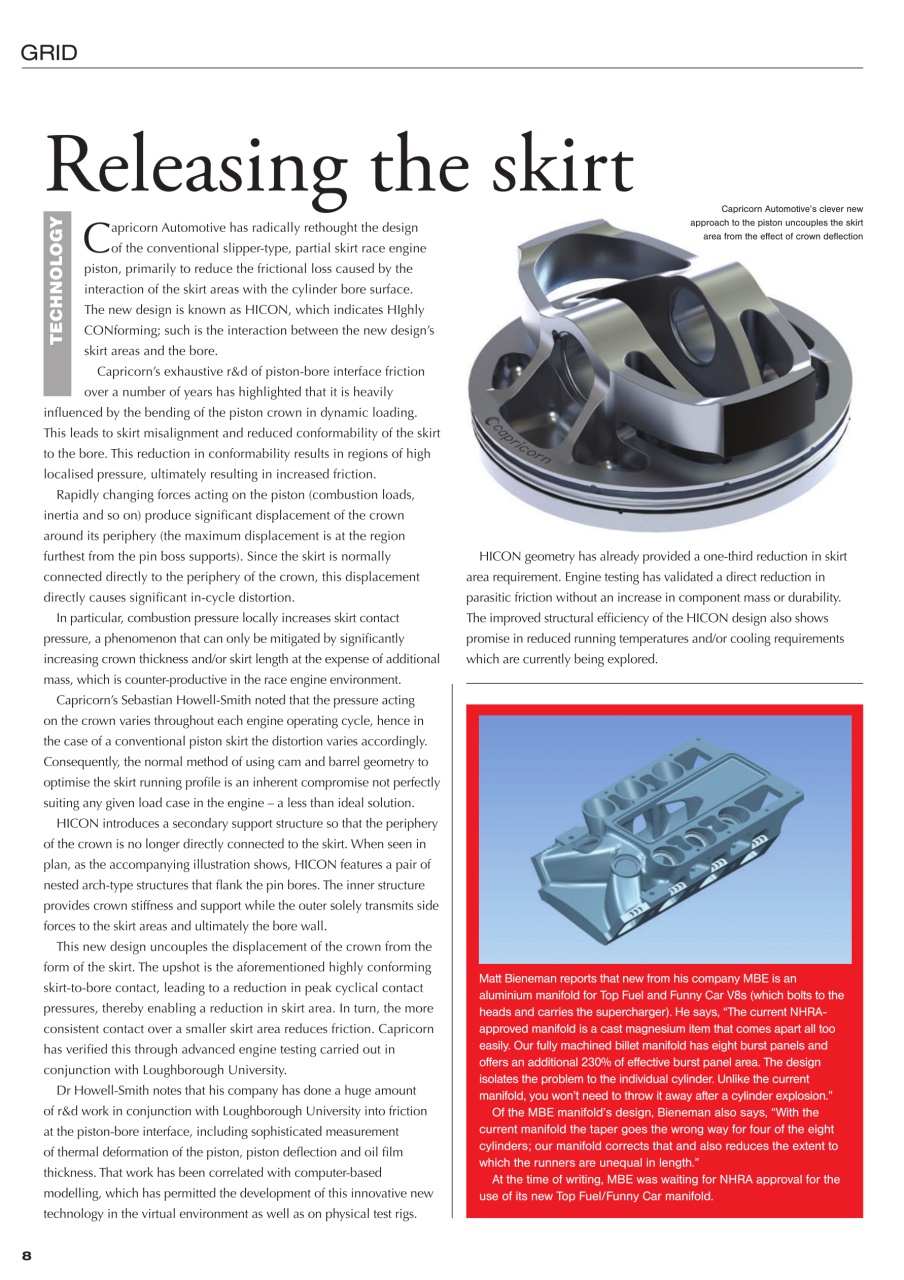 Race Engine Technology Preview Pages