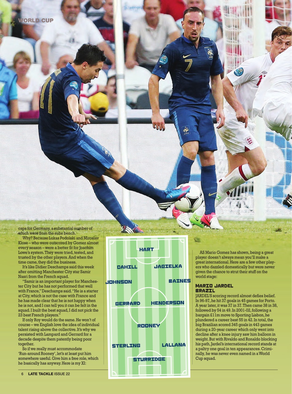 Late Tackle Football Magazine Preview Pages