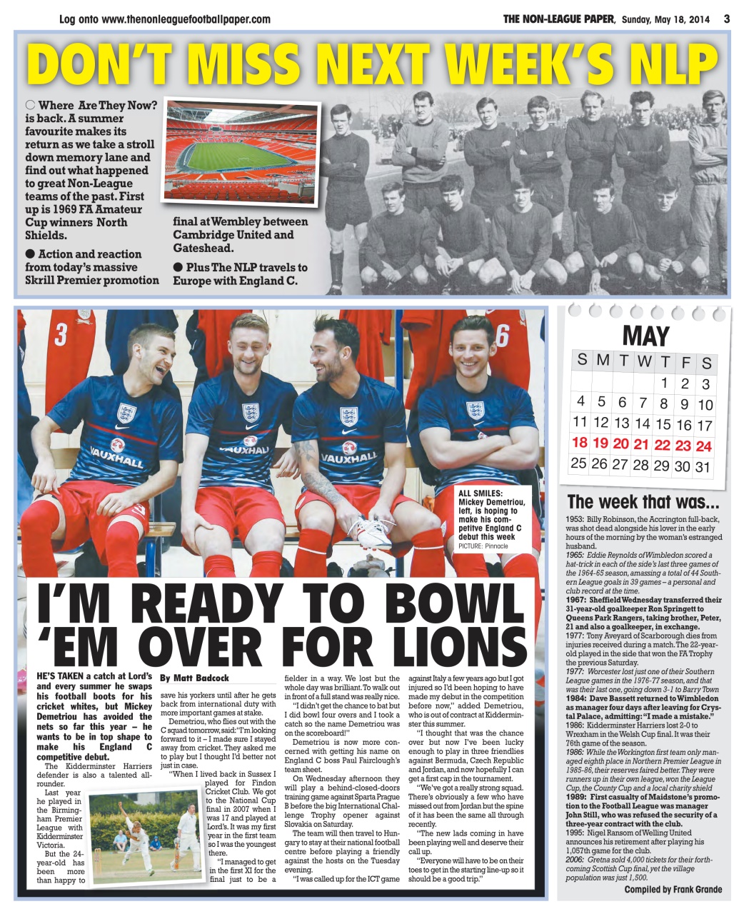 The Non-League Football Paper Preview Pages