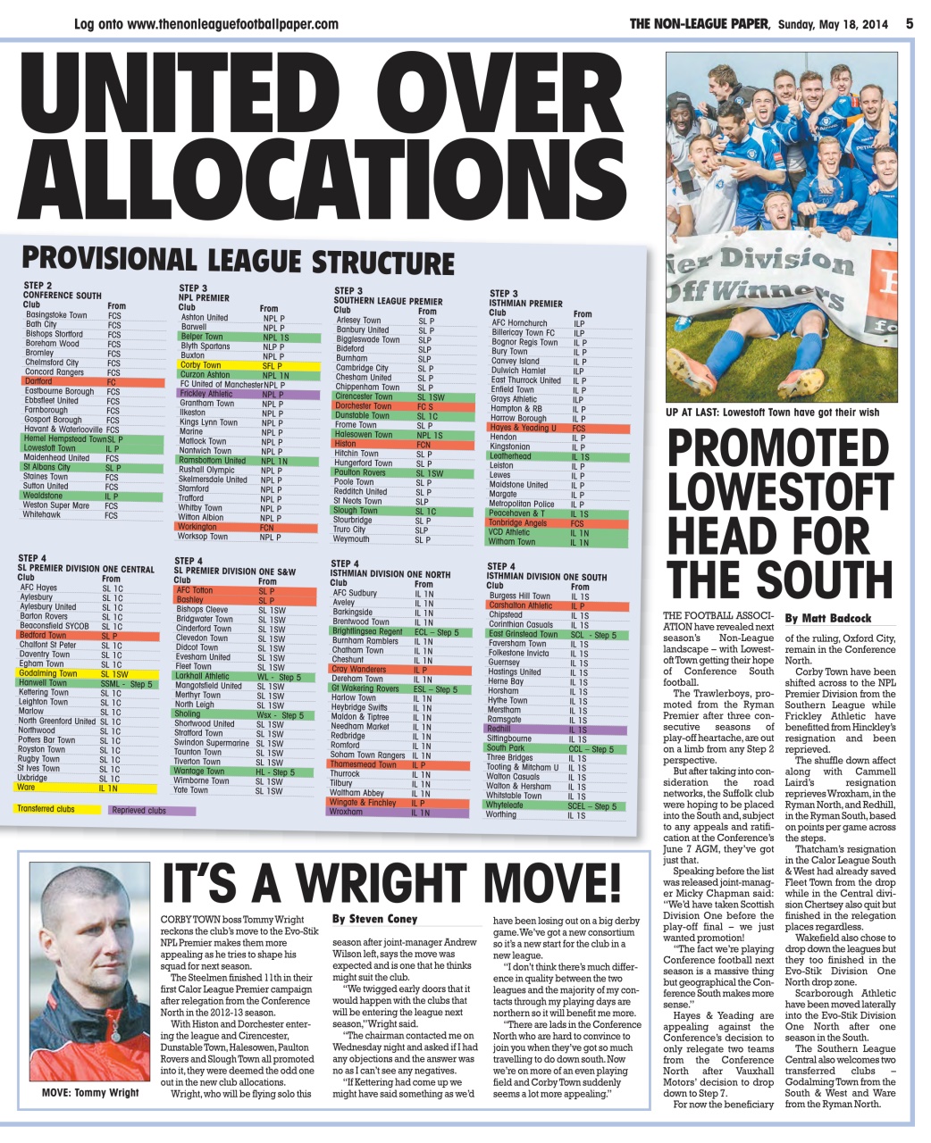 The Non-League Football Paper Preview Pages