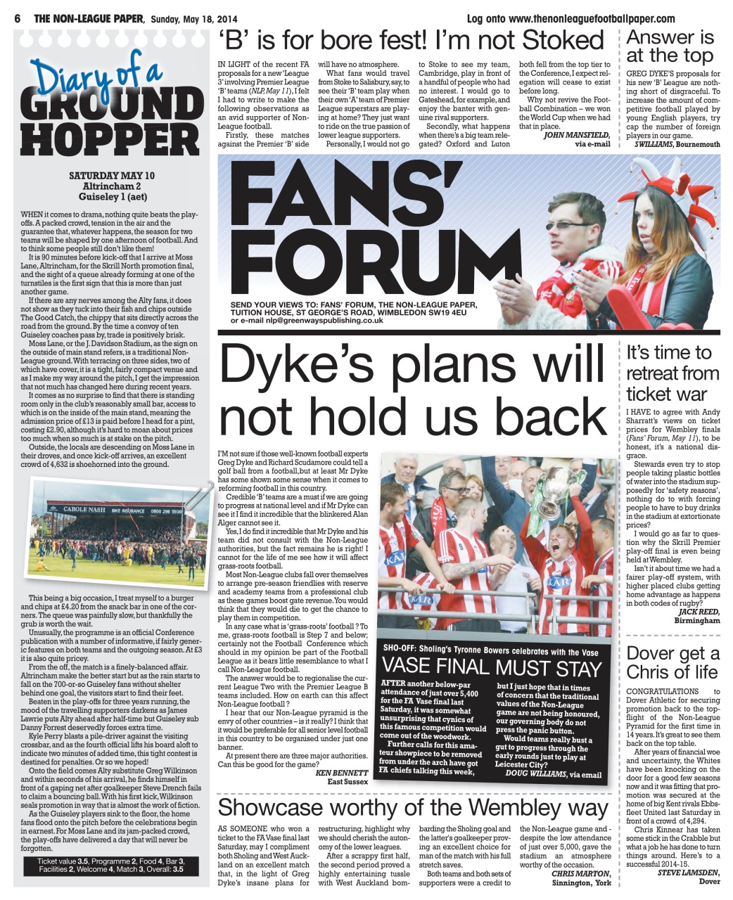 The Non-League Football Paper Preview Pages