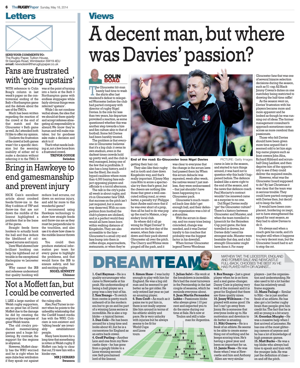 The Rugby Paper Preview Pages