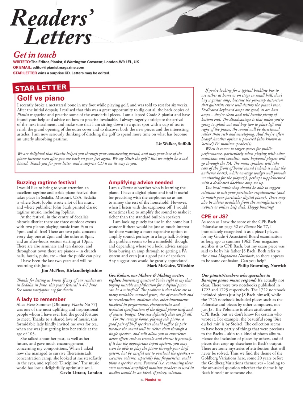 Pianist Preview Pages