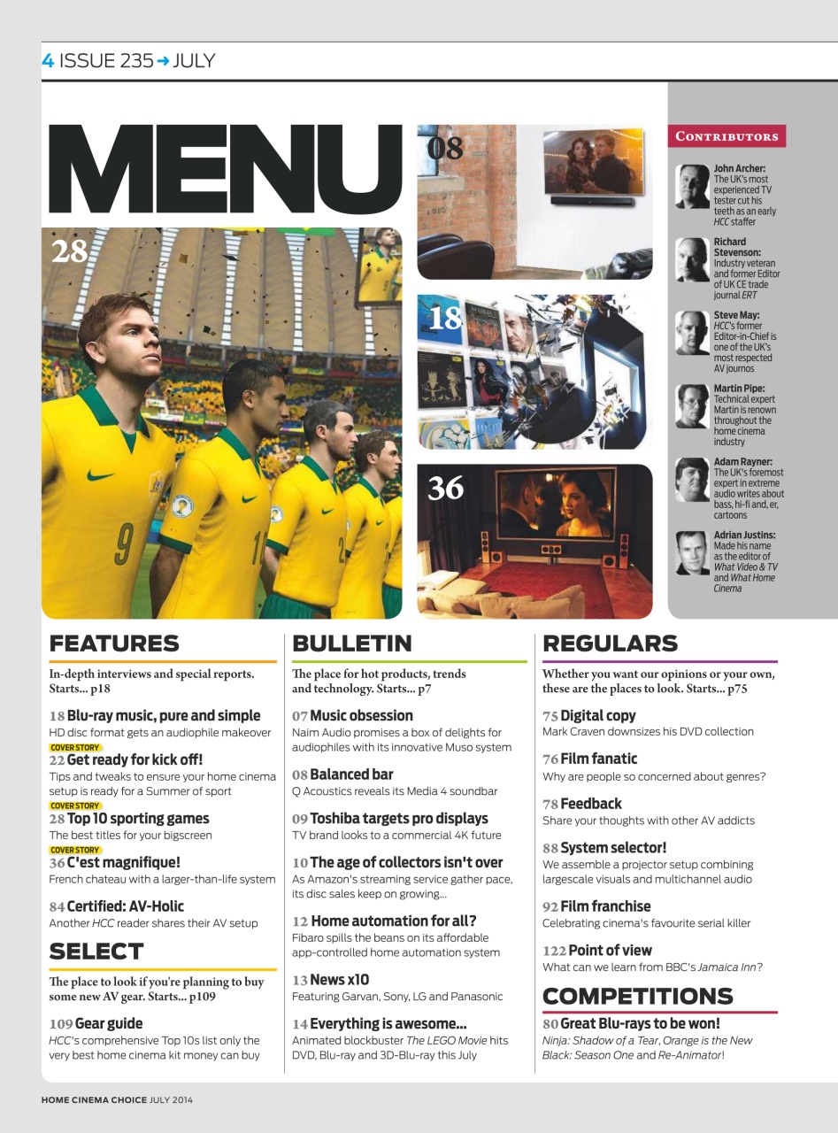 Home Cinema Choice Preview Pages