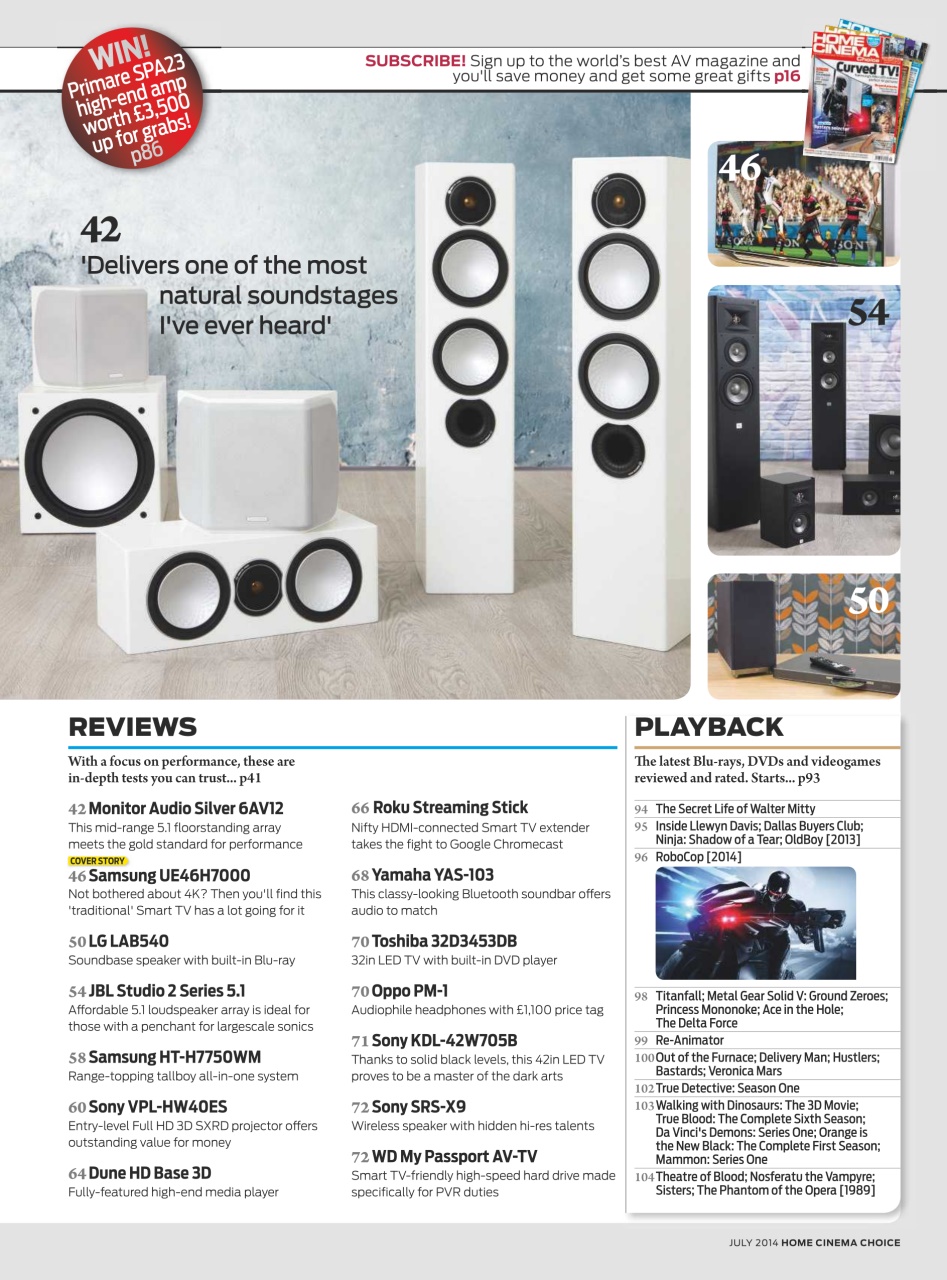 Home Cinema Choice Preview Pages