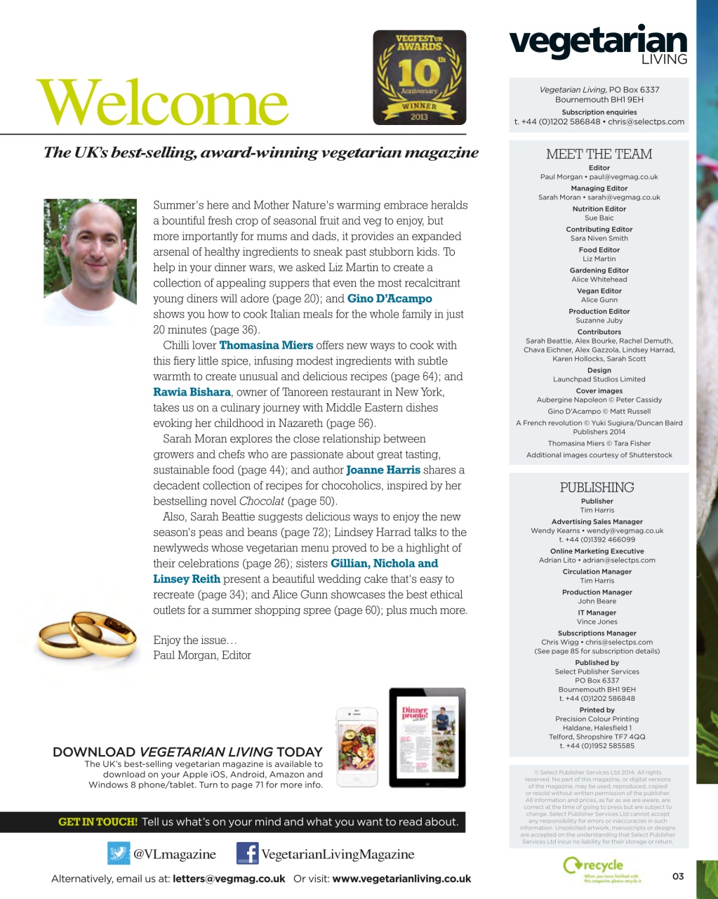 Vegetarian Living Preview Pages