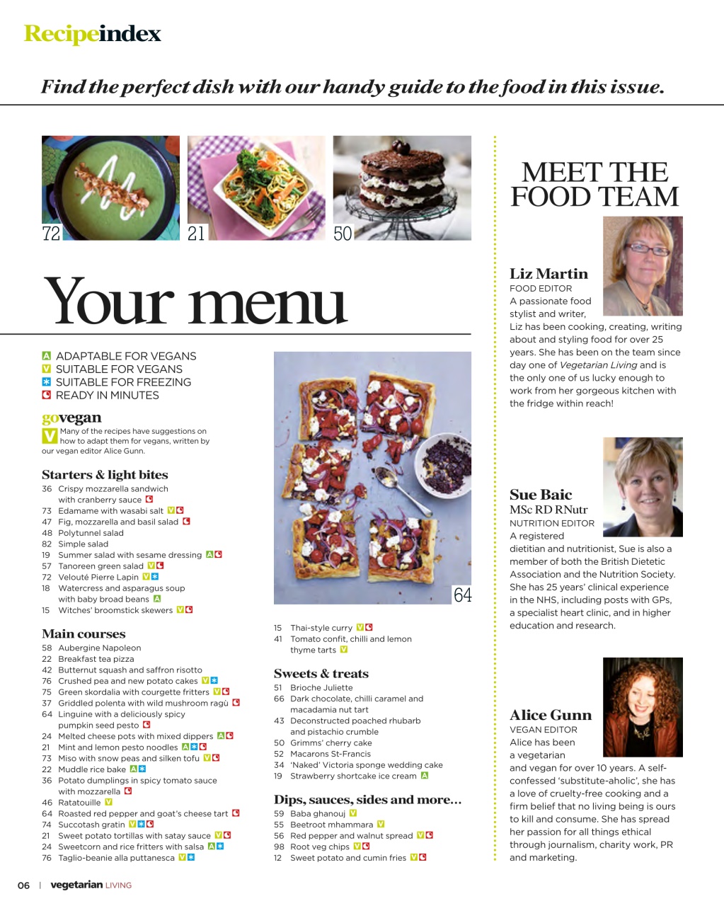 Vegetarian Living Preview Pages