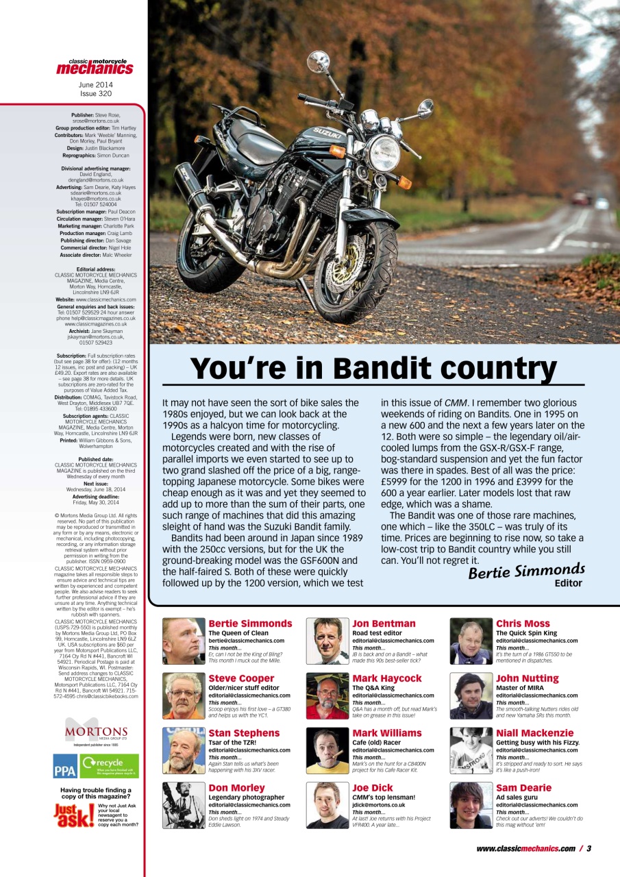 Classic Motorcycle Mechanics Preview Pages