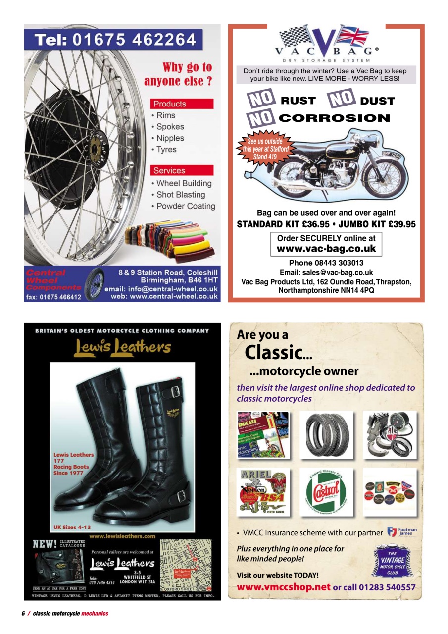 Classic Motorcycle Mechanics Preview Pages