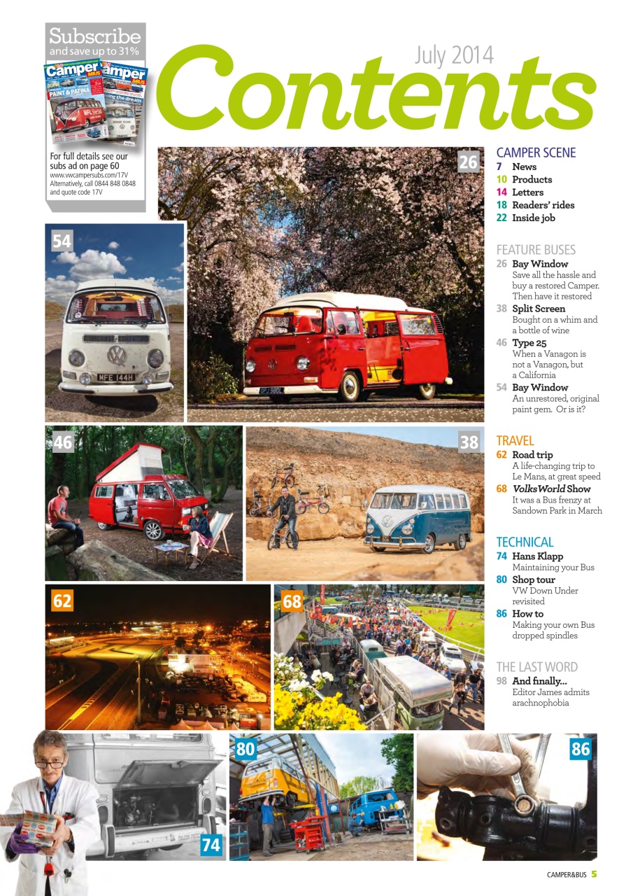 VW Camper Preview Pages