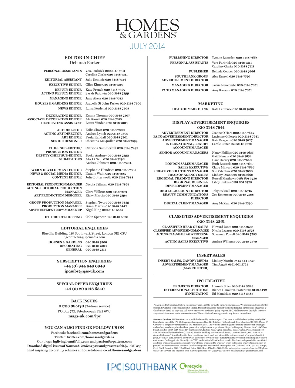 Homes & Gardens Preview Pages