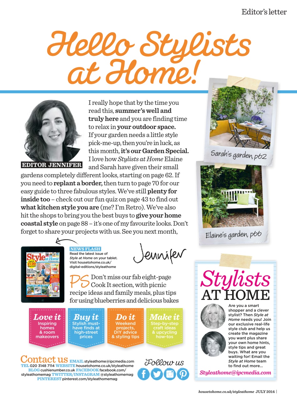 Style at Home Preview Pages