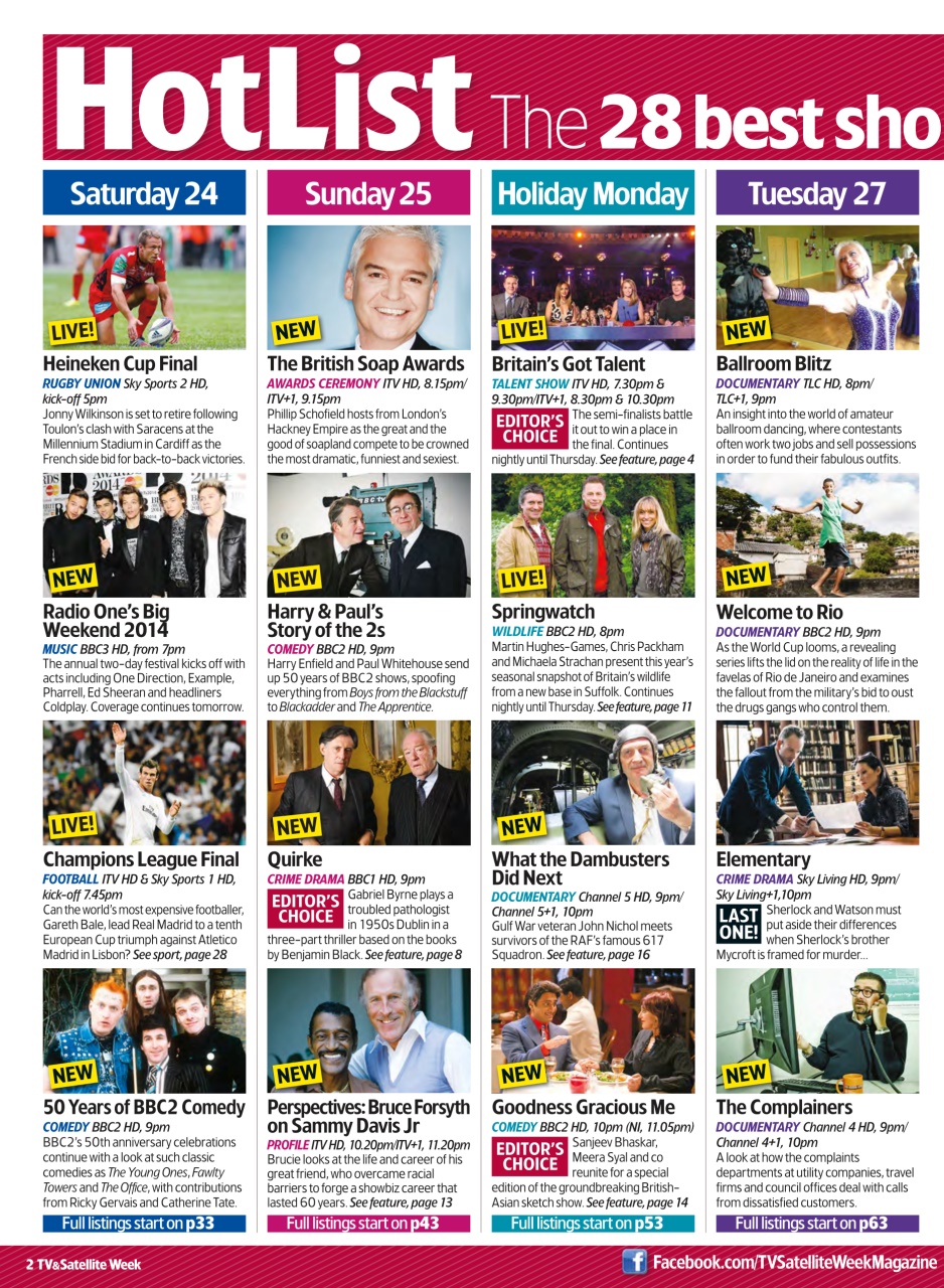 TV & Satellite Week Preview Pages