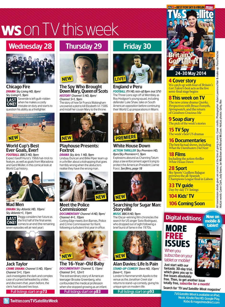 TV & Satellite Week Preview Pages