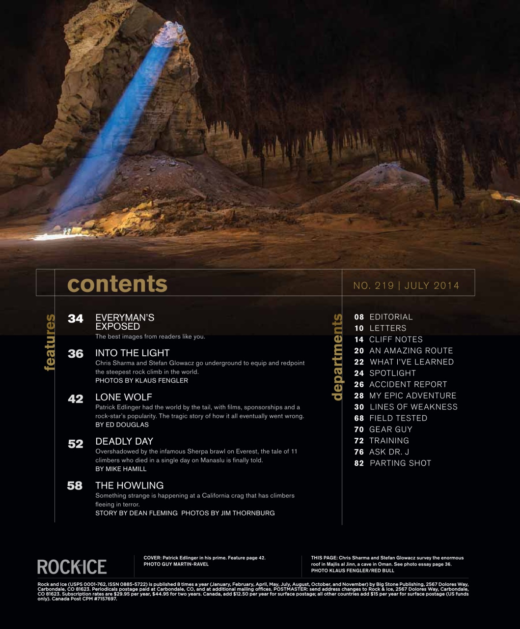 Rock and Ice Preview Pages