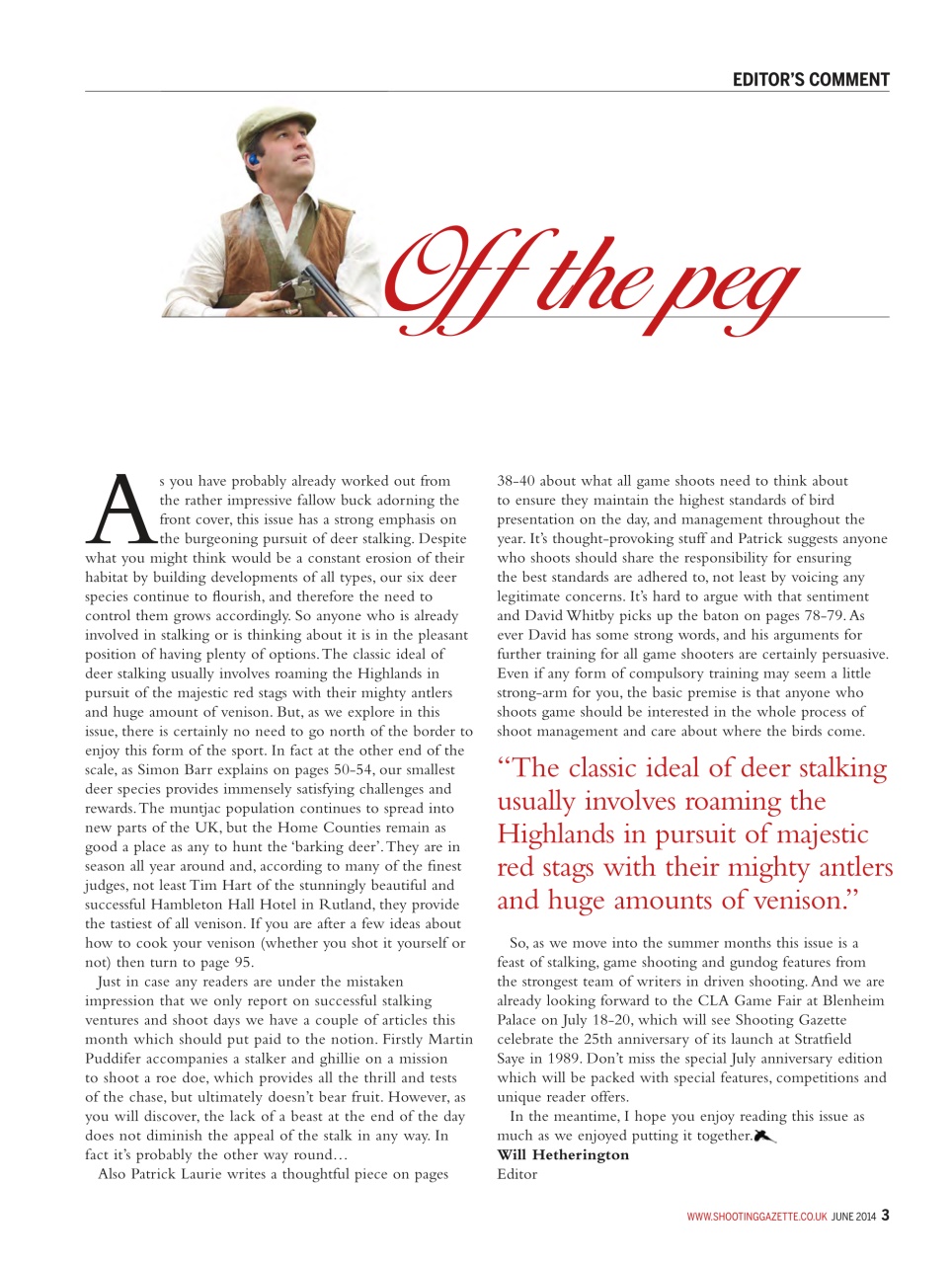 Shooting Gazette Preview Pages