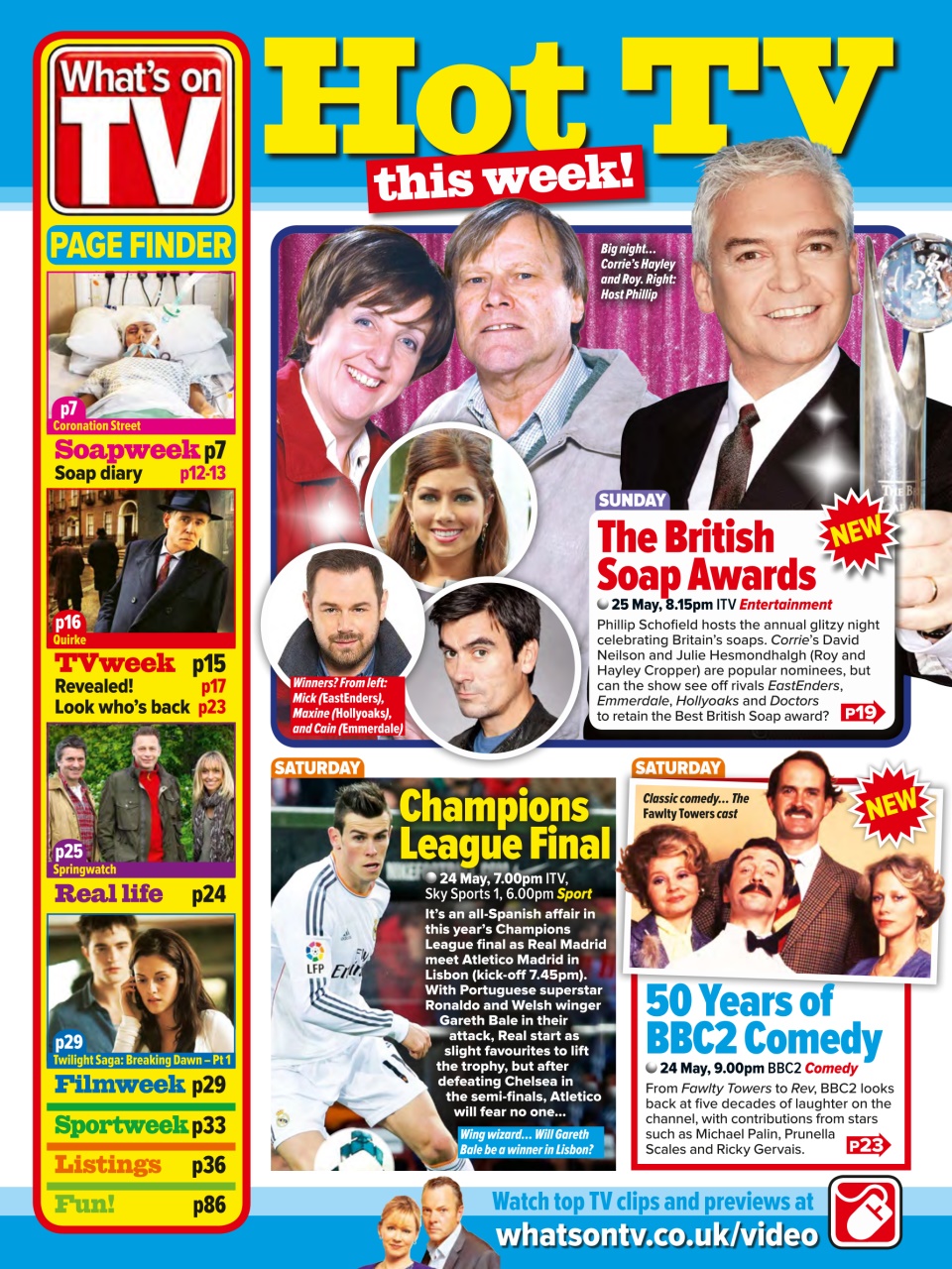 What's on TV Preview Pages
