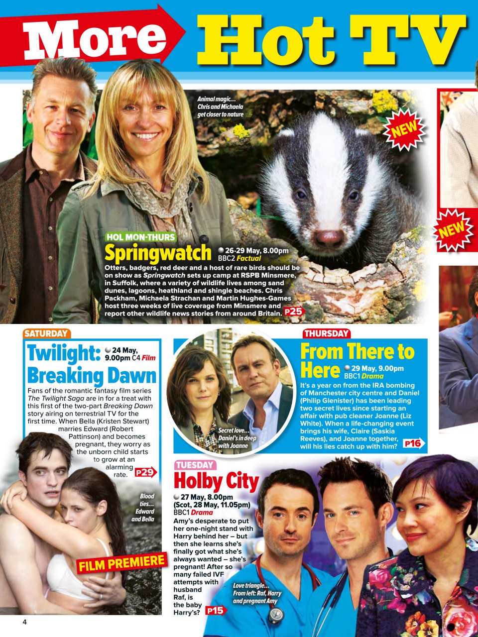 What's on TV Preview Pages