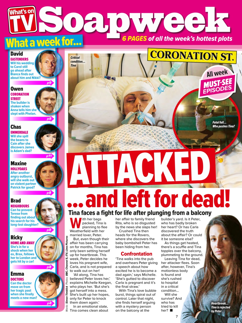 What's on TV Preview Pages