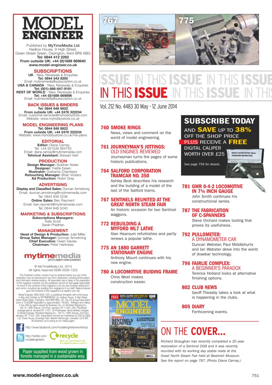 Model Engineer Preview Pages