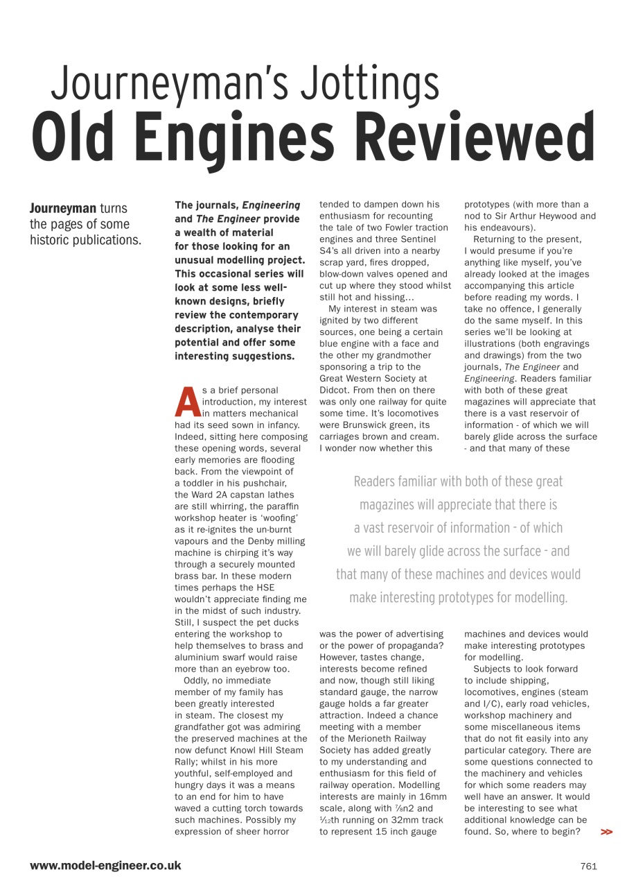 Model Engineer Preview Pages