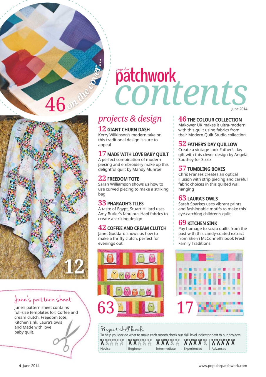 Popular Patchwork Magazine Preview Pages