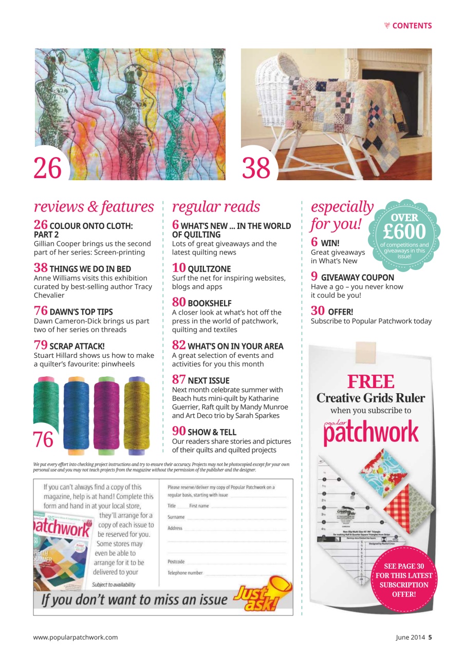 Popular Patchwork Magazine Preview Pages