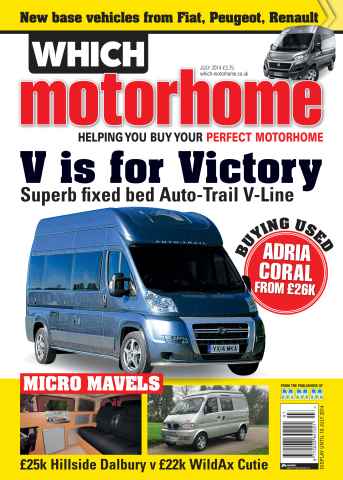 What Motorhome magazine issue V is for Victory: July 2014