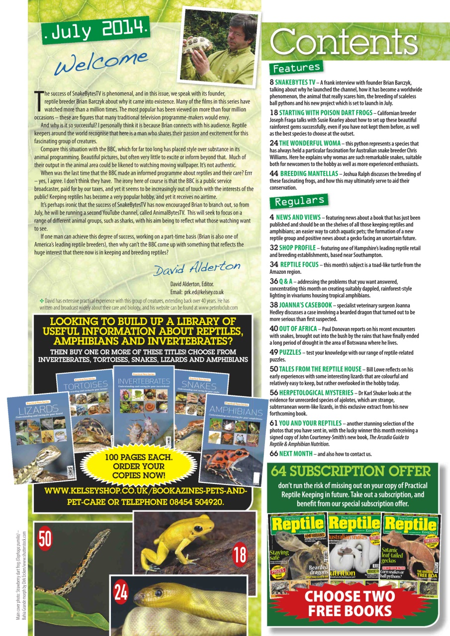Practical Reptile Keeping Preview Pages