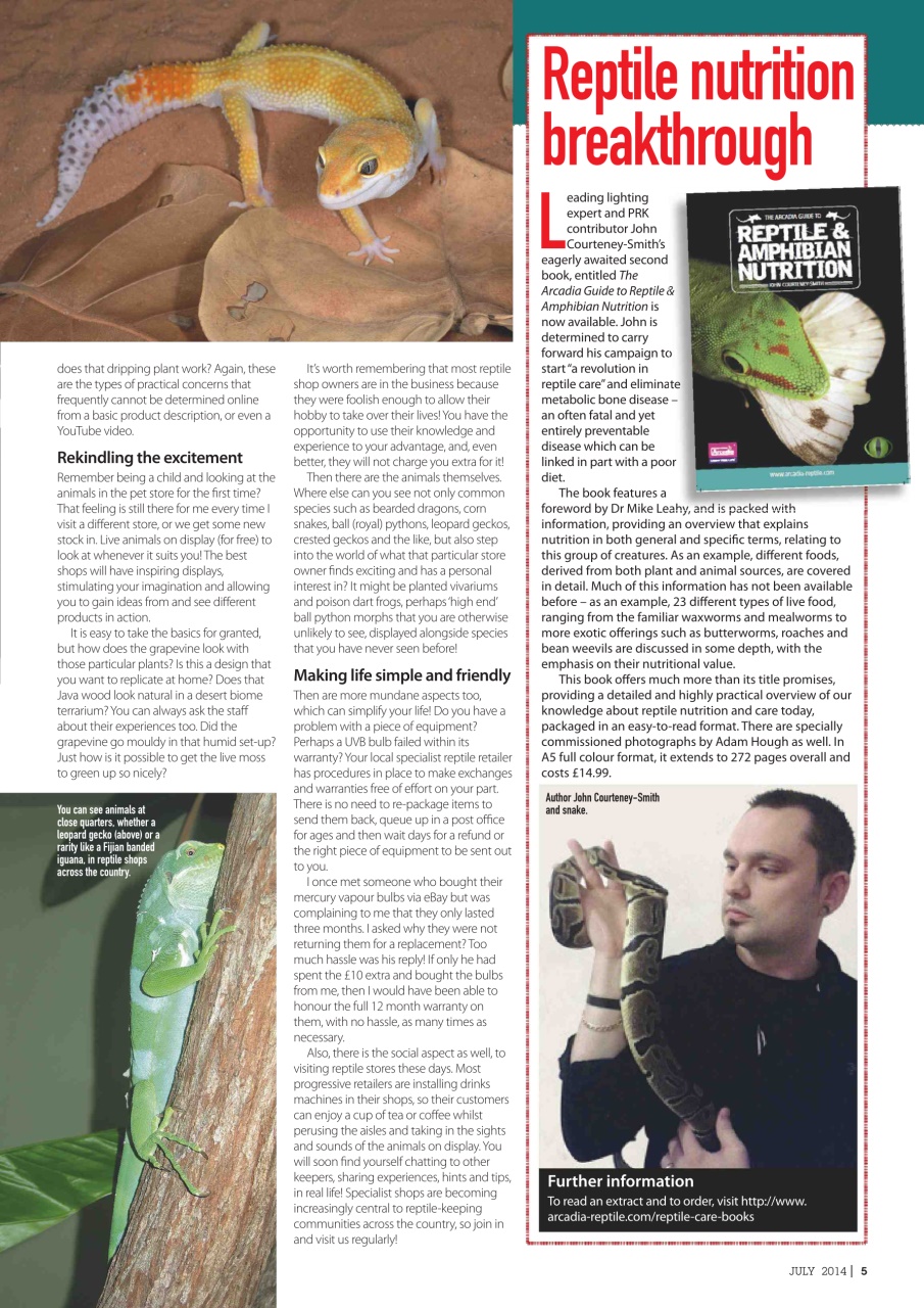 Practical Reptile Keeping Preview Pages