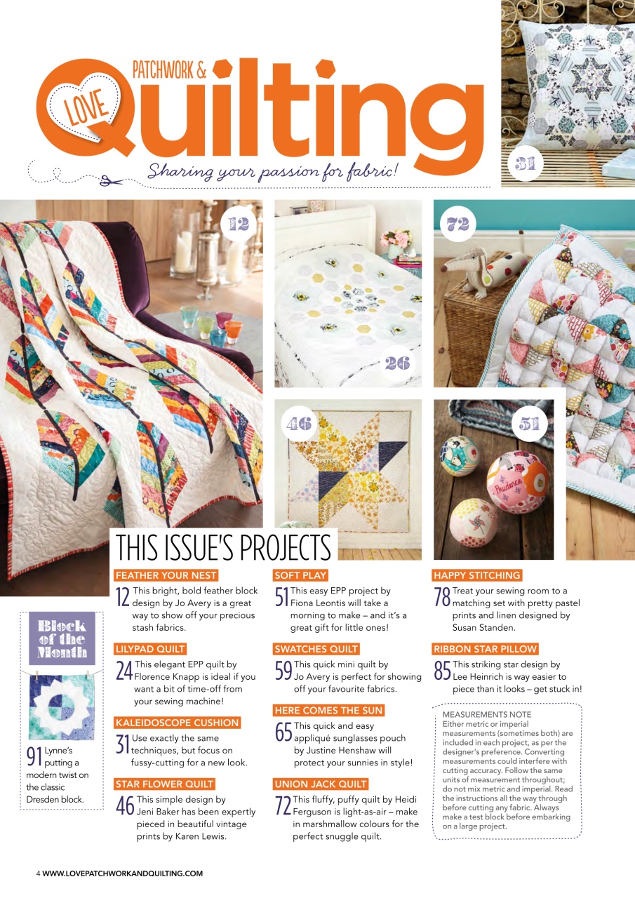 Love Patchwork & Quilting Preview Pages