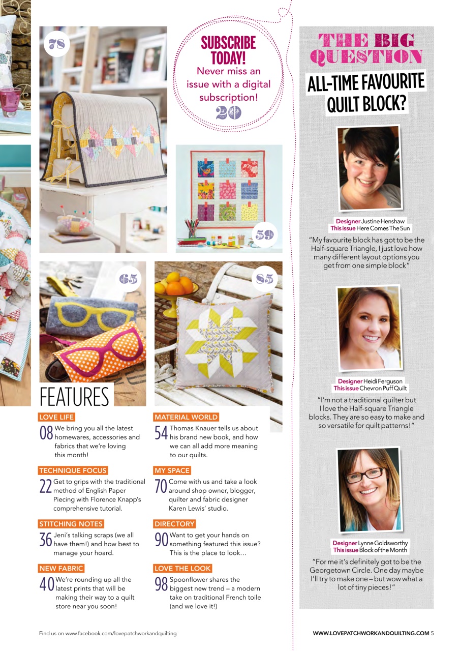 Love Patchwork & Quilting Preview Pages