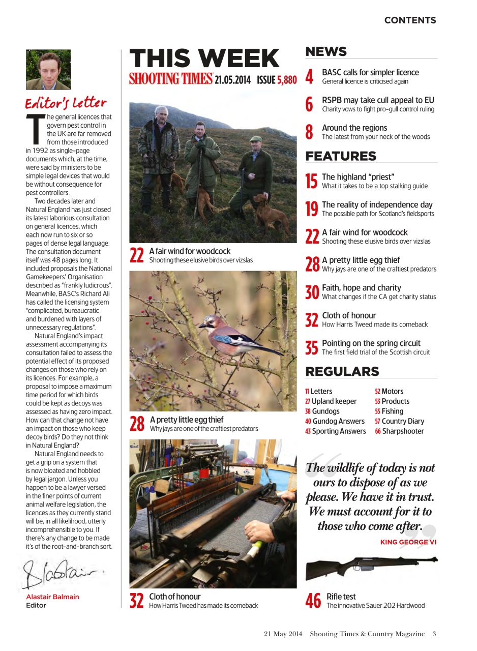 Shooting Times & Country Preview Pages
