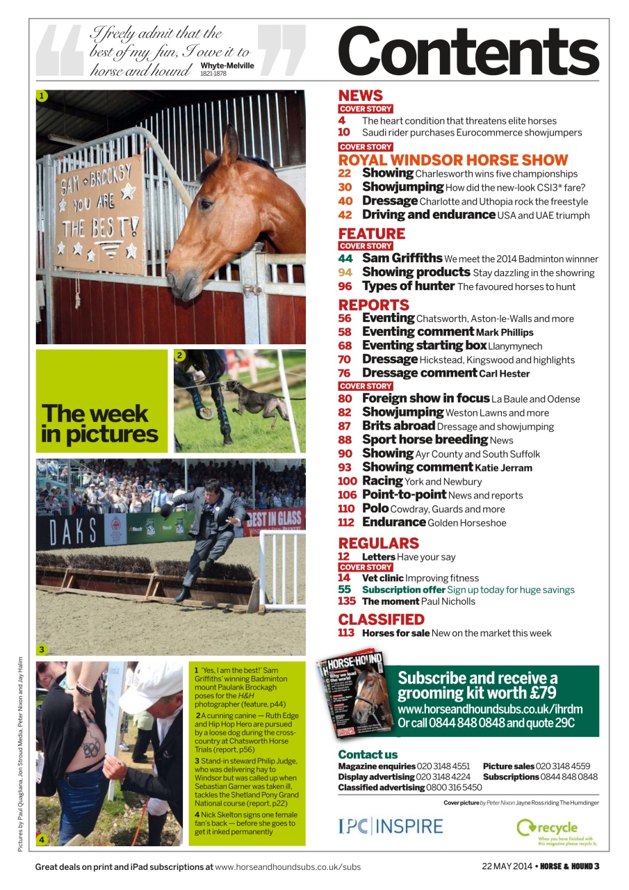 Horse & Hound Preview Pages